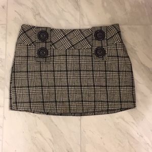 Plaid mini skirt